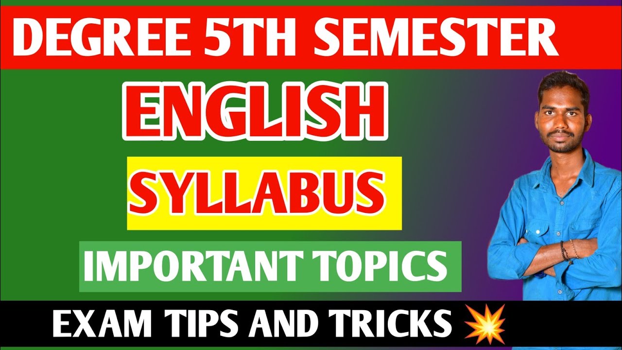 DEGREE 5TH SEMESTER ENGLISH NEW SYLLABUS 🎯🚨2025-2026 OSMANIA UNIVERSITY 