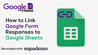 How to Link Google Form Responses to Google Sheets