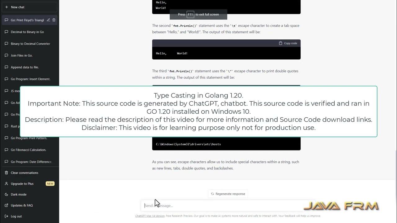 Type casting in golang 1 20 youtube
