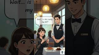 😳💸A girl gets shocked to see her bill | Real life English conversation at restaurant #learnenglish 😳💸A girl gets shocked to see her bill | Real life English conversation at restaurant #learnenglish