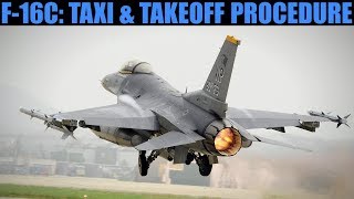 F-16C Viper: Taxi & Takeoff Tutorial | DCS WORLD screenshot 5