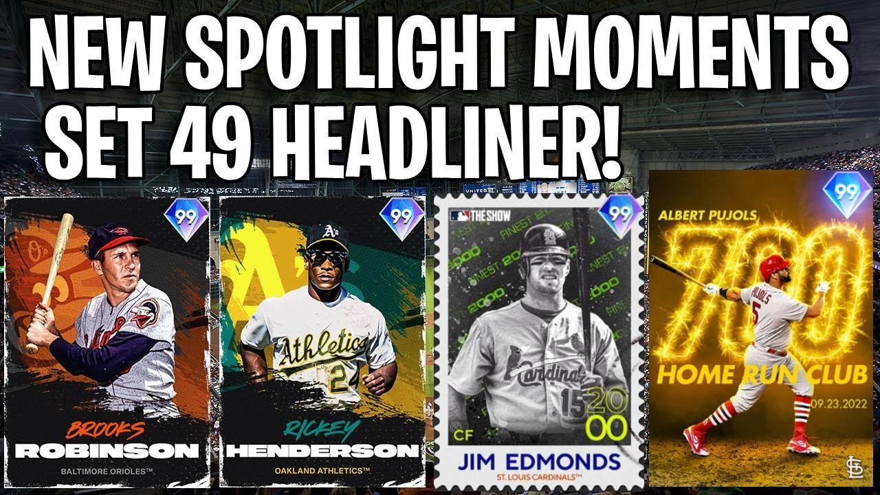 NEW 99 Jim Edmonds Set 49 Headliner & NEW Spotlight Moments For 27,000