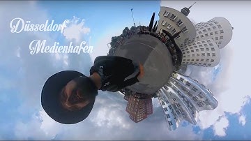 Tiny planet Düsseldorf - Medienhafen ( Insta360 one )