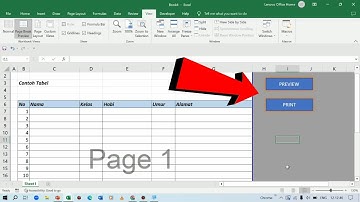Tutorial Membuat Tombol Print & Preview Pada Ms Excel