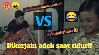 STORY WHATSAPP LUCU | DIGANGGUIN ADEK SAAT TIDUR | BANGUN TIDUR LANGSUNG BALAS DENDAM