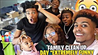 FAMILY CLEAN UP DAY? (EXTREMELY FUNNY‼️)