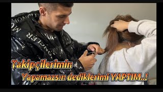 Yapamazsin Dedi̇kleri̇ni̇zi̇ Yapti̇m Saçlarını Kestim