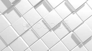 White Cubes Seamless Loop Background. Stock Footage screenshot 5