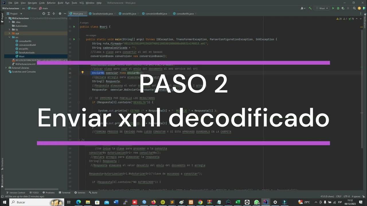 como enviar y recibir factura electronica xml al sri desde java YouTube