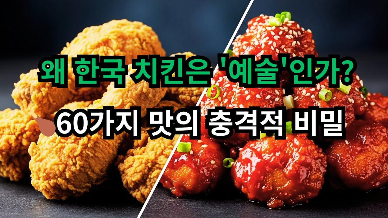 ❤️세계가 사랑한 K-푸드》 치킨의 역설: 왜 한국 치킨은 '예술'이 되었나?