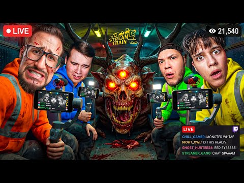DON'T END THE STREAM OR YOU DIE! 24-HOUR STREAM ON A VERY SCARY TRAIN! Having a blast on the STRE...