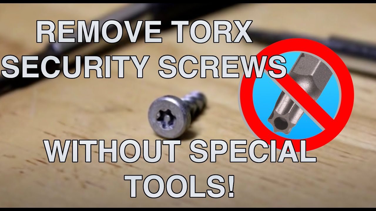 Remove Torx Security Screws WITHOUT special tools! Can help open/disassemble Playstation, Xbox, more - YouTube