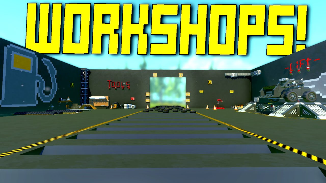 how to use scrap mechanic workshop