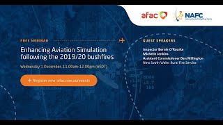 Enhancing Aviation Simulation following the 2019/20 bushfires | Aviation Simulation Webinar