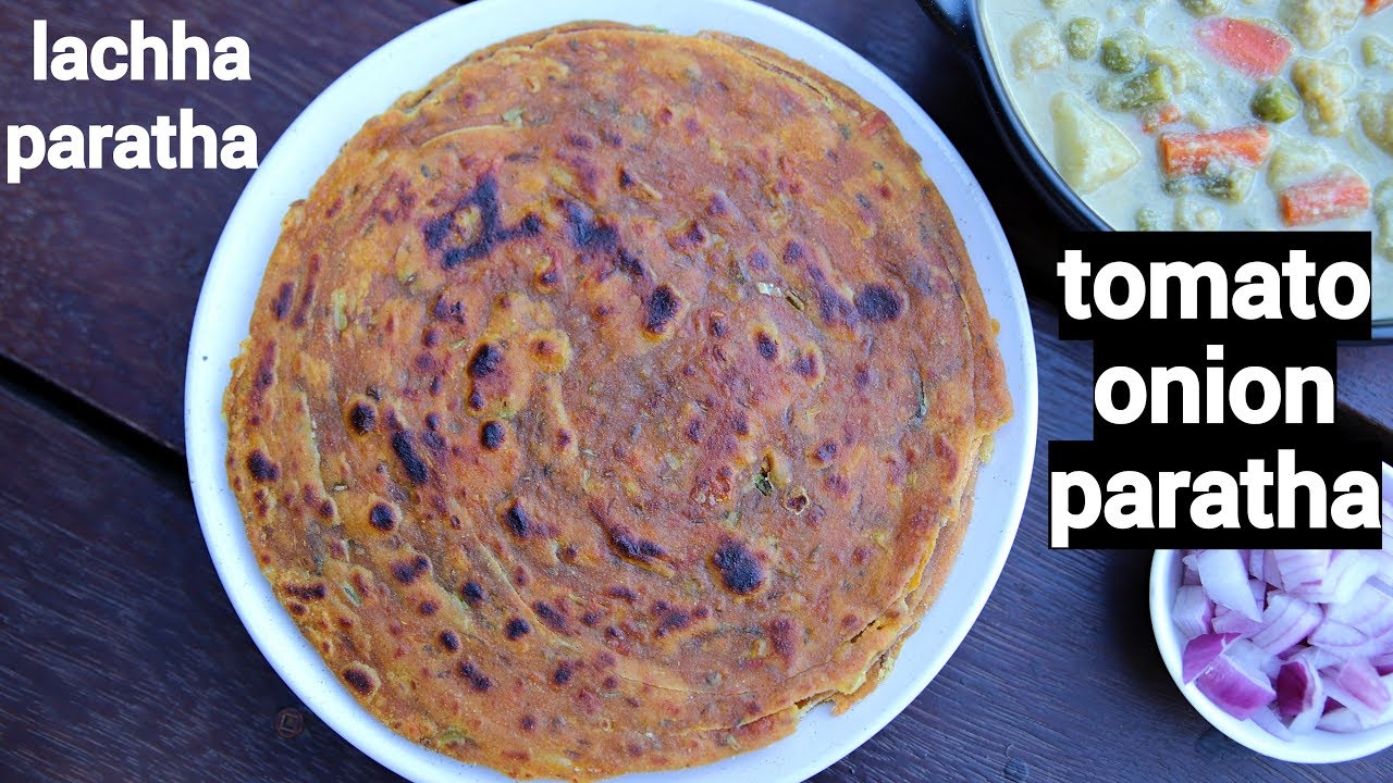 tomato paratha recipe | tamatar ka paratha | टमाटर की पराठा | tomato onion paratha | Hebbar | Hebbars Kitchen