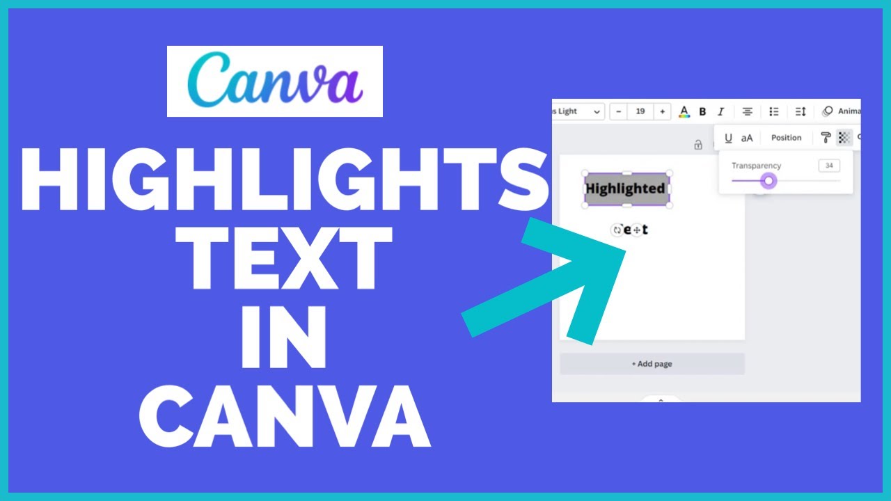 how to highlight in canva presentation