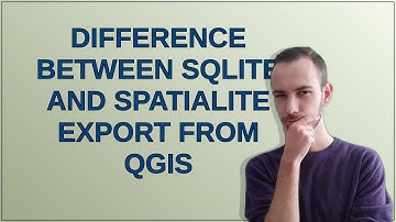 Difference between SQLite and SpatiaLite export from QGIS