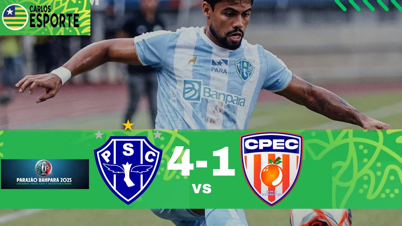 Paysandu x Capitão Poço. Campeonato paraense 2025, melhores momentos ...