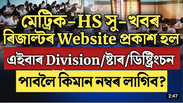 Big Update//মেট্ৰিক-HS ৰিজাল্টৰ ডাঙৰ খবৰ//hslc & hs results website Published/seba/ahsec/hslc result
