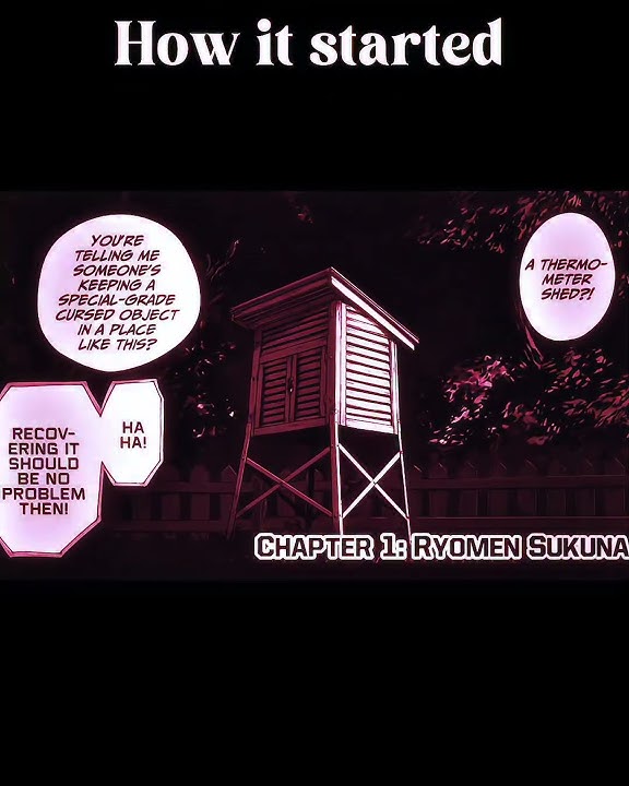 Jjk’s first vs last panel [jujutsu kaisen manga] #anime#manga#jjk