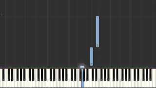 Jim Lowe The Green Door [Easy Piano Tutorial] (Synthesia) Right Hand Only