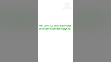 Htet Level 1,2, 3 Biometric list out