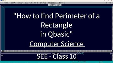 (QBASIC) How to find a perimeter of a rectangle in qbasic