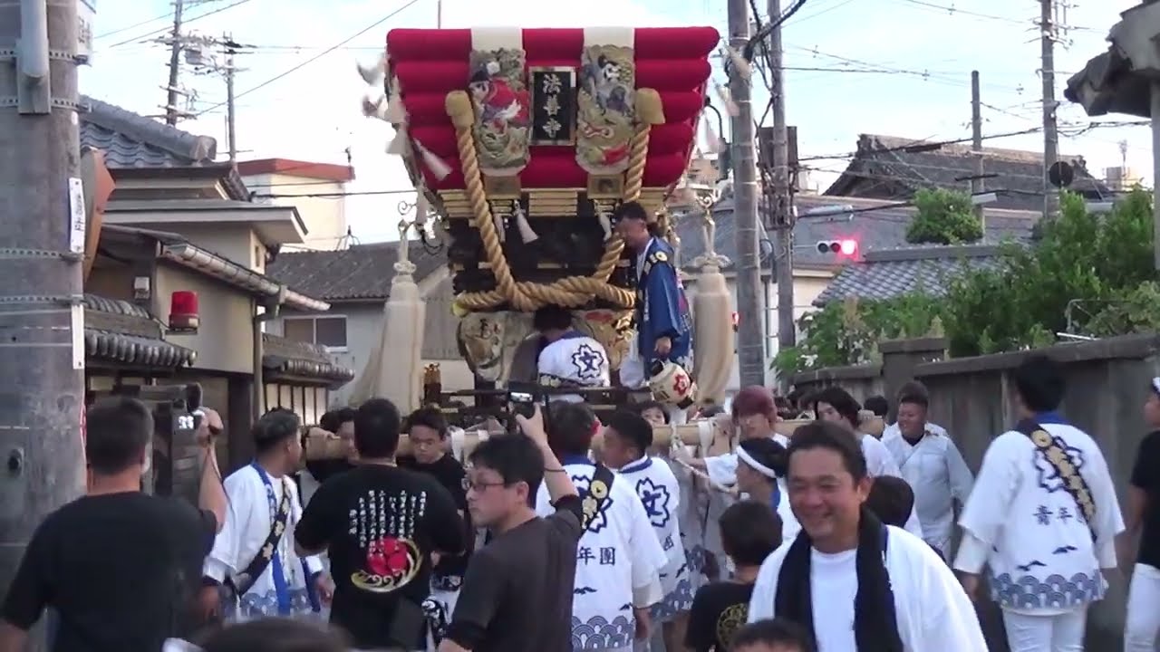法善寺秋祭り 太鼓台巡行 大太鼓 小太鼓 大阪府柏原市 鐸比古鐸比売神社