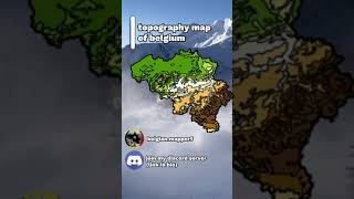 Topographic map of Belgium