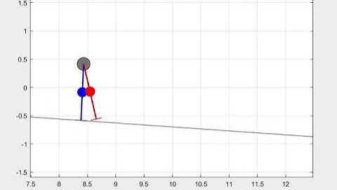 Passive Dynamic Walker with flat feet