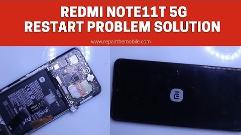 Redmi Note11T 5G Restart Problem Solution