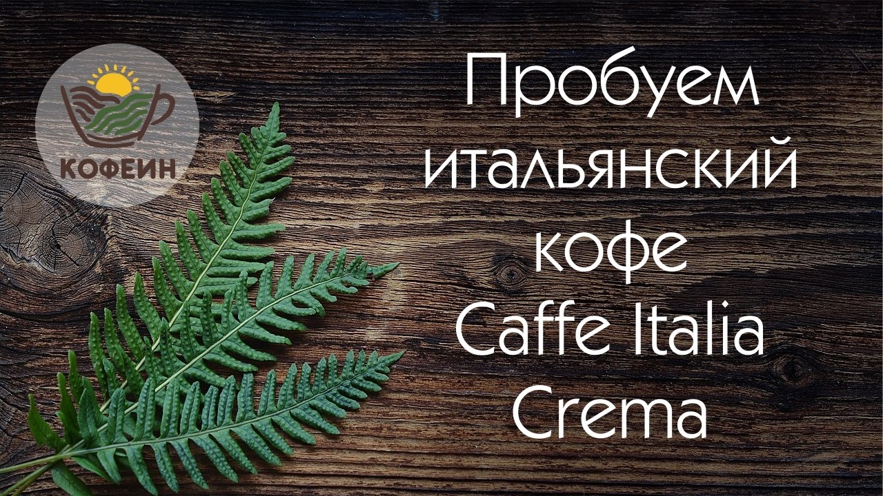 Пробуем итальянский кофе Caffe Italia Crema