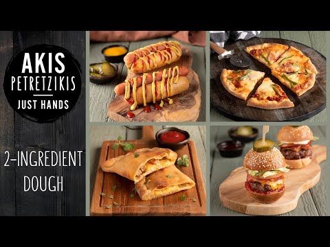 4 Ideas for 2-Ingredient Dough Recipes | Akis Petretzikis