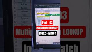 Part - 03 Multiple Criteria LOOKUP with Index Match Formula |How to use Index Match Formula in excel