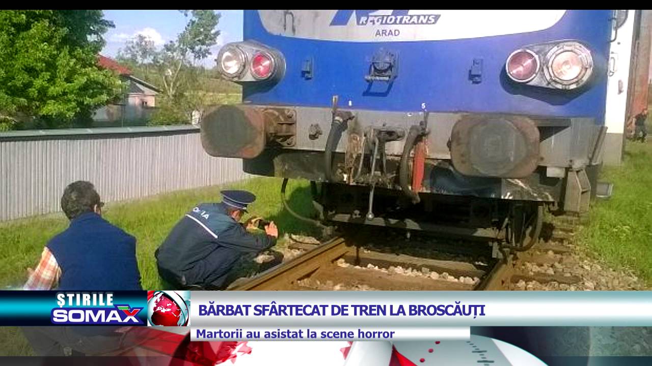 BARBAT SFARTECAT DE TREN LA BROSCAUTI