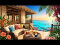 March Spring Jazz by Sea for Inner Peace | Quiet & Cozy Jazz for Study, Work