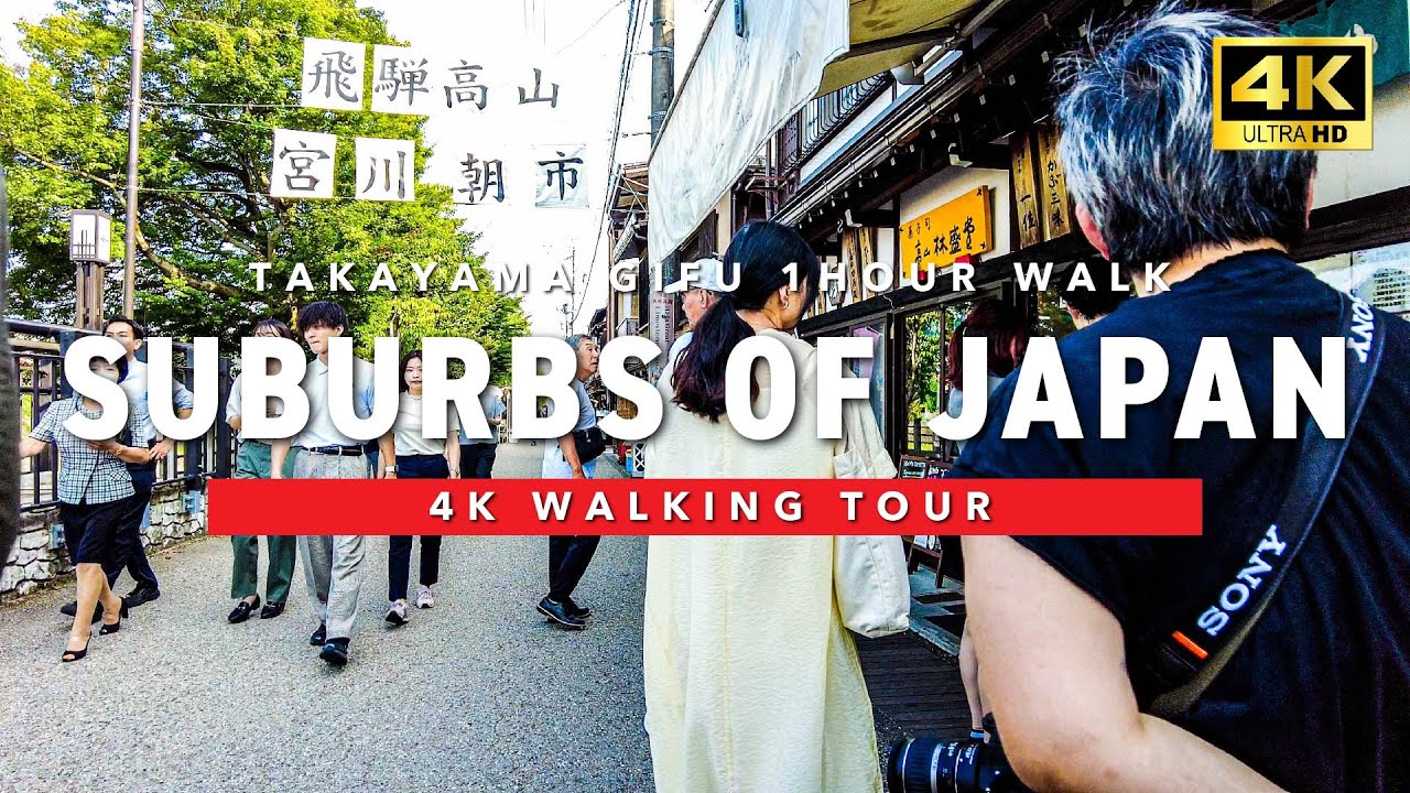 [🇯🇵 Gifu 💖] Japan  Walking Tour Walking in the Morning Market of Hida Takayama 4K 60fps ASMR