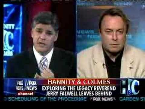 Christopher Hitchens on Hannity & Colmes about Rev. Falwell's Death