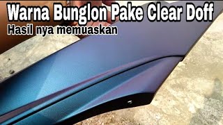 Repaint motor satria FU warna bunglon T600 samurai paint pake clear doff hasil sangat memuaskan