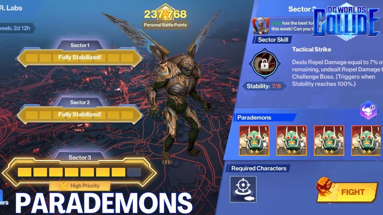 League Challenge 1 Parademons Guide - DC Worlds Collide