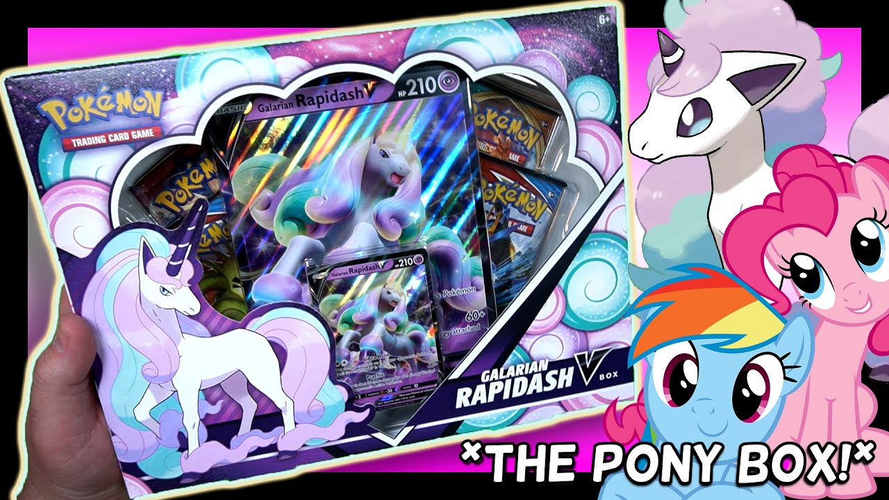 pokémon trading card game galarian rapidash v box Amazon.com: Pokemon TCG: Galarian Rapidash V Box : Toys & Games main image 0