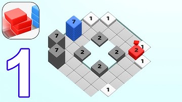 Stack Cube! - Gameplay Part 1 All Levels 1-43 (Android, iOS)
