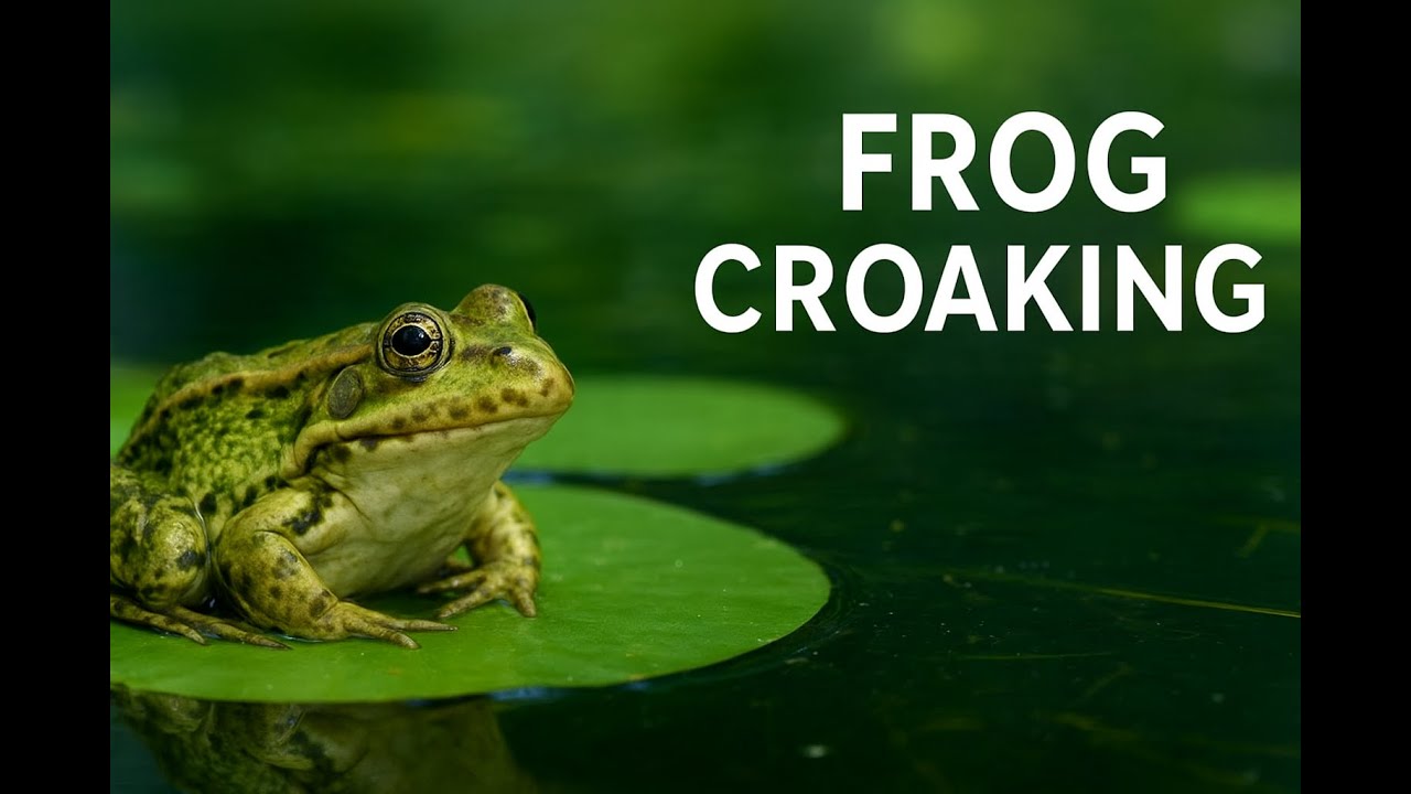 Frog Croaking Sound for Relaxation and Nature Ambience #frogsounds # ...