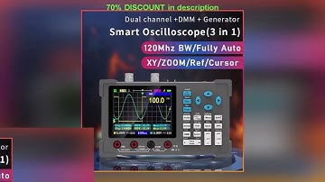 A must-have product! 3in1 Digital Oscilloscope Multimeter Signal Generator Dual Channel 120Mhz Ban
