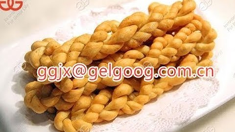 Automatic Fried Dough Twist (Ma Hua) Forming Machine|Chinese doughnut Making Machine