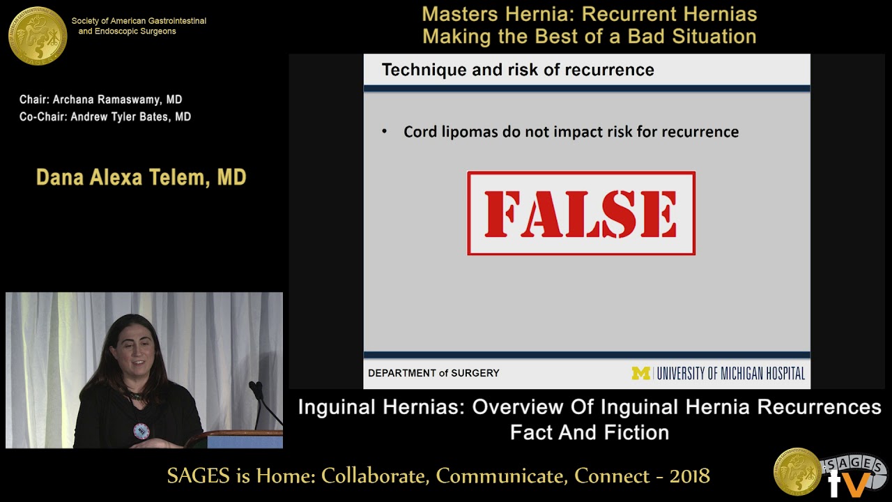 Паховые грыжи: Обзор рецидивов паховых грыж — факты и вымысел