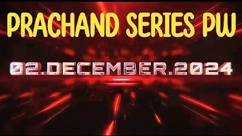 PRACHAND SERIES Launch ⚡🔥 | PW One shot series Neet 2025 | Aarambh hai Prachand