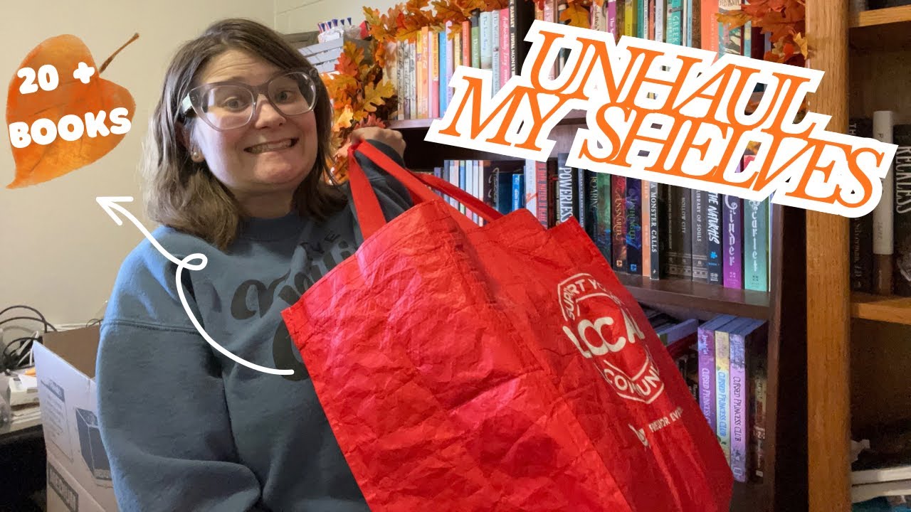 📚Let’s Unhaul My Shelves | 20+ Book Unhaul🫣 Getting Rid of More Mid Books😅