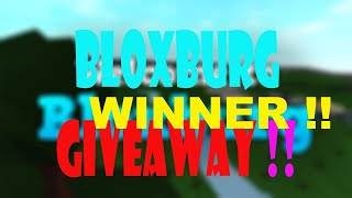 50K BLOXBURG GIVEAWAY WINNER !! | Roblox Bloxburg
