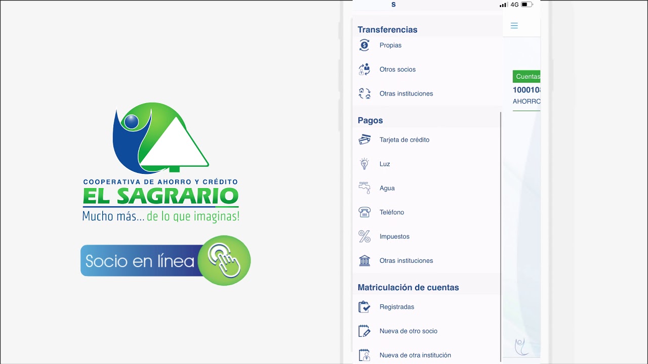 pago de pensiones desde la App YouTube